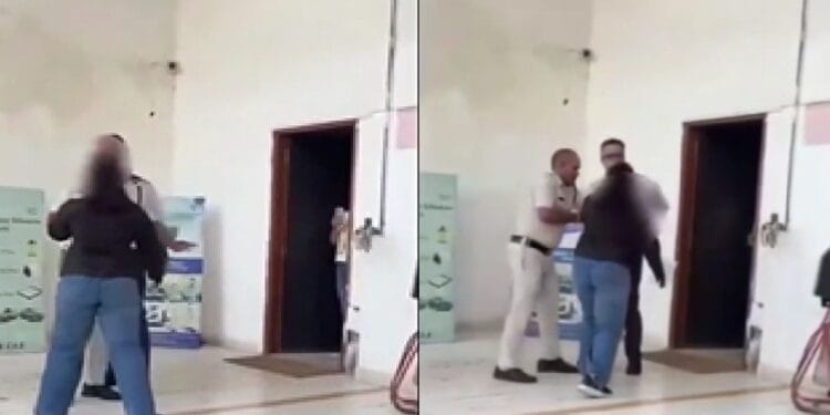 ‘गंदे मैसेज भेजता था’,पीड़िता ने पुलिस के सामने मुंह पर फेंकी स्याही, जड़े थप्पड़ और लातें, VIDEO