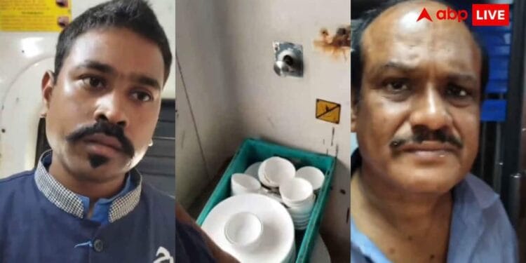 दुरंतो एक्सप्रेस के टॉयलेट में बर्तन साफ करता मिला IRCTC स्टाफ, वीडियो हो गया वायरल