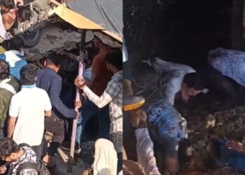 B.Ed परीक्षा से पहले बड़ा हादसा, जर्जर स्लैब टूटा और नाले में गिरे अभ्यर्थी, VIDEO