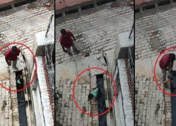 गली में बेटी को बेरहमी से पीटा, डेढ़ साल की मासूम को पिता ने बार बार नाले में डुबोया, VIDEO