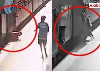 चलती ट्रेन में चढ़ते समय बिगड़ा बैलेंस, पटरियों के नीचे आए मां-बेटे; खौफनाक वीडियो वायरल