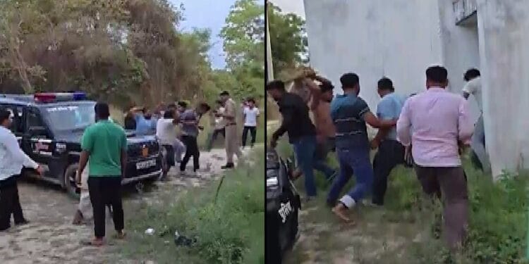 पुलिस के सामने दो पक्षों में चले डंडे, प्रेम प्रसंग और शादी की बात पर लड़के और लड़की वालों में छिड़ा था घमासान