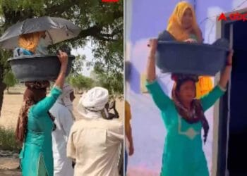 सिर पर सास को बैठाकर बहू ने कराई 84 कोस की परिक्रमा, वीडियो हुआ वायरल