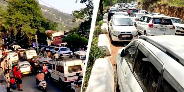 गर्मी से राहत की तलाश में उमड़े पर्यटक, कैंची धाम से मॉल रोड तक जाम ही जाम
